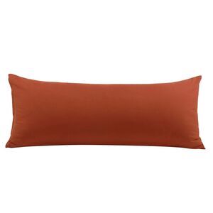 Body Pillowcase with Zipper Closure Microfiber 20"x54" Rust